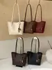 Bolso de mano tejido de patrón de nicho estilo coreano ins, bolso cesta de moda de gran capacidad, bolso de hombro y axila texturizado de moda