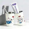Diseño de Pantalla Completa Cachorro Acero Inoxidable 304 Vaso para Enjuague Bucal, Vaso para Cepillo de Dientes de Alta Apariencia para Pareja, Vaso para Lavarse los Dientes Infantil, Soporte para Cepillo de Dientes