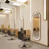 Espelho de Barbearia, Espelho Especial para Salão de Cabeleireiro, Espelho de Celebridade da Internet, Espelho de Corpo Inteiro, Montado na Parede, Iluminado, Modelo Novo, Espelho de Parede, Espelho para Cabeleireiro