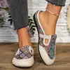 Comercio exterior transfronterizo 2026 nuevos populares de primavera y otoño de moda para mujer, cómodos casuales estilo étnico zapatos de madre