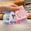 Guantes Infantiles de Invierno Nuevos Genuinos Kulomi Juego de Dedos Bebé Lindo Forrados de Felpa Flip Girl Guantes para Escribir