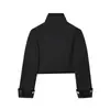Comércio Exterior Transfronteiriço Roupas Femininas Novidades de Primavera Moda de Alto Padrão Versátil Blazer Curto com Botão Dourado 9023207