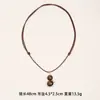 Collar de Calabaza Vintage de Ojo de Tigre Plateado para Otoño e Invierno con Cadena para Suéter de Lujo Ligero, Gama Alta, de Moda, Sencilla y Elegante