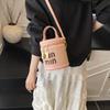 2026 Bolso Transfronterizo de Gran Capacidad para Mujer, Bolso Cruzado de Moda, Bolso de Mano con Letras de Alta Calidad, Bolso Cubo para Maquillaje