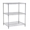Almacén de Fábrica Estanterías de Malla de Alambre Cromado Estantería de Almacenamiento Multicapa de Acero Inoxidable Estantería de Almacenamiento para el Hogar Estantería Giratoria Móvil con Ruedas