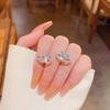 Agulha de Prata 925 Luxo Acessível Nicho Exquisito Brincos Planeta Zircônia Novo Coreano Trendy Micro-Cravado Versátil Brincos Elegantes