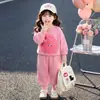 Conjunto de Niña Otoño 2026 Nueva Moda Ropa Infantil Niña Bebé Primavera y Otoño Monstruo Pequeño Conjunto de Dos Piezas