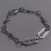 Yabi Culture Original Punk Gótico Tendência Personalidade Espinho Lâmina Colar Pulseira Estilo Escuro Acessórios Y2K