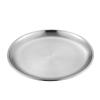 Prato de Aço Inoxidável 304 Prato Coreano de Self-service para Churrasco Bandeja de Artesanato Prato para Bolo Prato para Comida Ocidental Prato para Frutas para Churrasco
