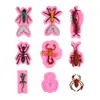 Moldes de Silicone Realistas em Formato de Insetos para Halloween - Moscas, Aranhas, Baratas e Centopeias - Moldes de Gesso Squishy para DIY de Pegadinhas