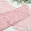 Tanglong Encaje Elástico Hilo Rosa Patrón Rizado 23cm Decoración Lencería Accesorios de Encaje DIY