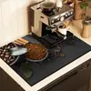 Máquina de café simple americana alfombrilla antideslizante alfombrilla de drenaje alfombrilla para mesa de comedor barra alfombrilla para encimera de cocina absorbente secado rápido venta al por mayor