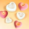 Día de San Valentín Amor Flor Hortensia Pastel de Mousse Molde de Azúcar Plegado Patrón Tejido Amor Vela de Aromaterapia Molde de Silicona