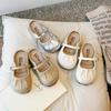 Pantuflas para Niñas 2026 Verano Nuevo Estilo Estilo Princesa Infantil Pantuflas de Punta Cerrada para Niñas, Sandalias de Moda con Suela Suave para Exteriores