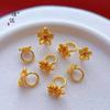 Puzuo loja de ouro com acessórios diy de ouro floret clipe universal conta cartão conta anel acessórios miçangas feitos à mão