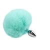 Conjunto de Metal 1,8mm Plug Anal Bola de Pelo de Coelho Clipe Brinquedo de Quintal Brinquedo Pequeno Fornecimento Direto do Fabricante