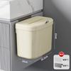 Bote de basura colgante de pared cocina montado en la pared hogar baño inodoro con tapa cubo de almacenamiento para inodoro