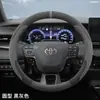 Adecuado para cubiertas de volante de gamuza para Toyota Camry, Corolla, Levin, Frontlander, RAV4 y Wildlander