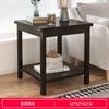Mesa Auxiliar de Sofá, Gabinete Lateral, Mesa Cuadrada Pequeña de Madera Maciza Simple para el Hogar en la Sala de Estar, Mesa de Café Cuadrada Pequeña Simple para Balcón