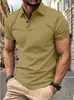 Nueva camiseta de verano de color liso para hombre, popular, de moda, de manga corta, ajustada, estilo europeo y americano.