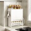 Estante multiusos para condimentos de cocina, encimera para el hogar con puerta, doble capa, estante de almacenamiento de aceite, sal, salsa, vinagre, suministro de fábrica, venta al por mayor