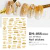 Redanco novo rede 3D celebridade explosões diy padrão adesivos para nail art com adesivo unhas decalques atacado DH-055