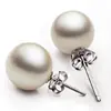 Pendientes Plateados Weihua Perla Edición Coreana Pendientes de Perlas de Nanyang Pendientes Pendientes Joyería para Orejas de Mujer Venta al por Mayor
