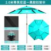 Novo guarda-chuva de pesca de muleta guarda-chuva universal grande de pesca guarda-chuva de borracha preta espessada guarda-chuva de bengala guarda-chuva anti-tempestade proteção solar guarda-sol guarda-chuva equipamento de pesca