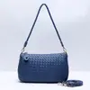 Bolsa de mão tecida à mão simples e fashion de grande capacidade transfronteiriça, bolsa de ombro/axila fashion requintada e leve