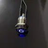 Directo de fábrica botón metálico de 12 mm interruptor de reinicio impermeable LED sin electrodos con luz IP65 productos genuinos inicio de computadora