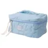 Nueva Bolsa de Cosméticos Color Caramelo Estilo Ins con Flores para Niña Gran Capacidad Bolsa de Almacenamiento para Cuidado de la Piel Portátil Lavable Envío Gratis