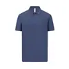 Camisa Polo de Nylon Hilo de Hielo Secado Rápido Fresca de 180g con Cuello, Camiseta de Manga Corta, Camisa Cultural, Ropa de Trabajo con Impresión de Logo