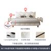 Tongyute 2026 Estilo Francés Color Crema Lujo Ligero Moderno Forma de Ola Doble Recámara Principal Cama de Boda Grande de Gama Alta Cama de Cuero