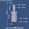 Conector de Plástico Reductor Grueso en T Recto a Través de Manguera Tubería de Agua Tubería de Aire Adaptador Conector Junta de Púa