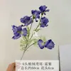 Flores Artificiales para Bodas, Iris de Terciopelo de 6 Cabezas Falsas, Nuevos Materiales de Decoración Estilo Chino para Bodas, Hogar, Hotel y Club