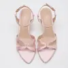 Sandalias de Tacón de Aguja Abiertas Estilo Retro Francés para Mujer, Zapatos Elegantes de Tacón Alto para Verano, Suministro Directo de Fábricas de Comercio Exterior