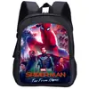 Mochila Escolar para Jardim de Infância Homem-Aranha Homem Aranha Estampa de Personagem One Piece Mochila Infantil 13 polegadas Atacado Transfronteiriço