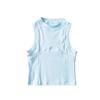 Top curto justo feminino com gola alta