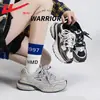 Zapatillas Warrior Retro para Mujer Malla Transpirable Zapatos de Papá Zapatos de Pareja Suela Gruesa Zapatos Casuales Modelo Más Vendido B