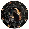 Placa de Madeira de Gato Engraçado para Halloween Transfronteiriça Estilo Americano Abóbora Gato Preto Decoração Atmosfera Festiva Artesanato