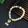 Pulsera de Carbón de Bodhi Natural Garra de Gato Quemada Pulsera de Bodhi Estrella y Luna para Mujer, Celebridad de Internet Estilo Simple y Lindo de Mano Bodhi