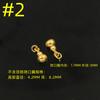Hebilla de conexión de colgante chapada en oro de plata antigua S925 Pulsera DIY Collar Leopardo Dorado Cuadrado Bulto Dorado Peine Calabaza