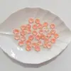 Flores Pequeñas Bicolor con Borde Dorado y Plateado y Brillo Metálico, Brillan en la Oscuridad, Materiales Hechos a Mano para DIY, Pasador de Pelo, Accesorio para el Cabello, Accesorios para Ramilletes
