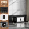 Gabinete de almacenamiento plegable multicapa sin ensamblaje con ruedas, diseño engrosado, adecuado para uso doméstico, dormitorio, cocina y baño