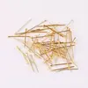 Alfinetes lisos em T de 2-4 cm, alfinetes de cabeça chata, materiais de conexão para pulseira e colar de miçangas artesanais DIY, acessórios de joias em estoque