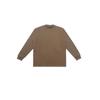 350g marca marea pesada cuello pequeño color sólido manga larga camiseta para hombre cuello alto holgada oversize europea y americana ins camisa base