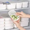 Almacenamiento para refrigerador YAMADA importado de Japón, recipiente para sándwiches, caja de almacenamiento, clasificación de carne congelada, lonchera