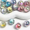 Ding Yi Corazón de Escama de Dragón Cuentas Luna Fría Chapado en Metal Agujero Recto Cuentas Sueltas Pulsera DIY Cadena de Teléfono Material Accesorios de Joyería