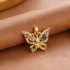 Pingente Transfronteiriço Europeu e Americano Borboleta Colorida Acessórios para Joias DIY Luxo Leve Nicho de Ponta Acessórios para Colar e Pulseira para Mulheres