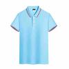 Camisa Polo de Algodón Puro de Manga Corta para Hombre con Logo Impreso, Camiseta de Trabajo Corporativo, Camisa Publicitaria Cultural Personalizada con Texto Impreso